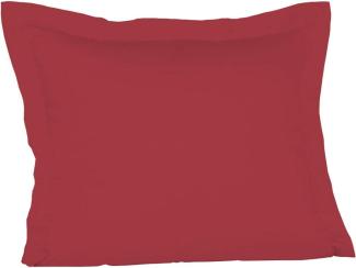 Fleuresse Mako-Satin-Kissenbezug uni colours Farbe kirsch 0251 35 x 40 cm