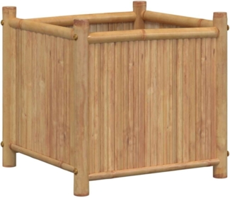 vidaXL Pflanzkübel 40x40x40 cm Bambus 366464