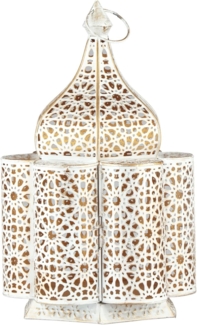 Marrakesch Orient & Mediterran Interior Nachttischlampe Orientalische Tischlampe Nachttischlampe Feryal Weiss, Handarbeit