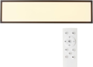Brilliant LED Panel Briston LED Deckenaufbau-Paneel, 100x25 cm, 3400 lm, dimmbar, CCT, schwarz