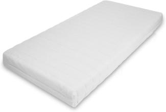 MSS Schaumstoffmatratze, Polyester, Weiß, 90x190 cm
