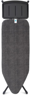 Brabantia Bügelbrett Bügeltisch C, 124x45 cm, Dst-Ablage Solide, Bügelfläche 124x45 cm, Fairtrade-zertifiziert