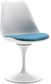 Vente-unique - Stuhl - Polypropylen & Metall - Blau und Weiß - XAFY