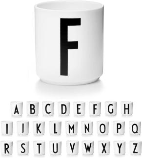 Design Letters Porzellan Kaffeetassen A-Z Weiß | Weihnachten dekoration | Kaffeetasse Weihnachtsgeschenke für frauen, Männer | Premium dekorativen Buchstaben becher | Verwendung als Teetasse