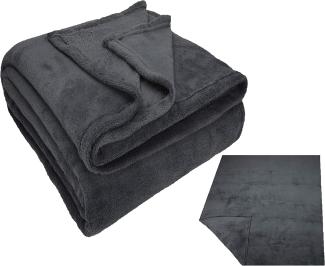 Wohndecke Kuscheldecke Fleecedecke Teddy XXL 150x200 cm, Betz, Sofadecke Decke Couch