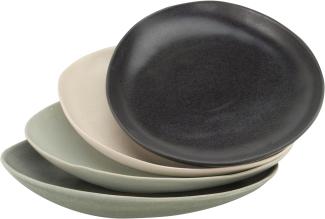 CreaTable 22139 Pietra Gourmetplatte, mehrfarbig, 4-teilig (4er Pack)