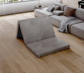 EGO Home Klappmatratze 65x196 cm, Faltmatratze Höhe 10 cm, Faltbare Matratze Härtegrade H3, Reisematratze 3-Teilige Visco Schaumstoff, Gästematratze Klappbar für Reisen, Camping, Boden, Gästebet