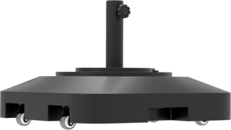 Outsunny Schirmhalter bis 25 kg befüllbar, mit Rollen, quadratisch, für Stöcke bis Ø 48 mm, Sonnenschirmständer, 1 tlg, Schirmständer