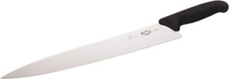 Victorinox Tranchiermesser Fibrox Küchenbesteck, Schwarz, STANDARD
