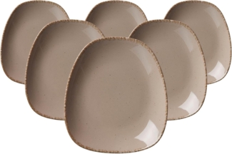 Ritzenhoff & Breker Casa Beilagenteller 19 x 16,5 cm 6er Set grau - DS