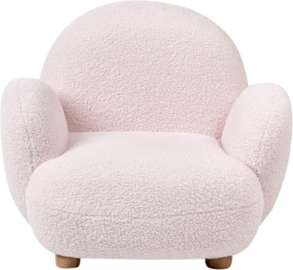 Kindersessel HEM Bouclé Pastellrosa