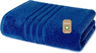 Lavea Badetuch Bali Duschtuch 100x150 cm Duschtuch 70x140 cm, Weiches Bio-Baumwollfrottee (1-St), pflegeleicht, GOTS-zertifiziert, extra saugstark mit 500g/m²