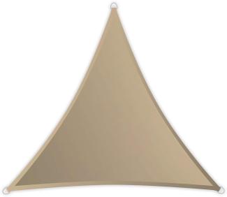 Windhager SunSail Riviera, Sonnensegel, Sonnenschutz, UV-Schutz, witterungsbeständig, wasserabweisend, Dreieck 3, 6x3,6 m gleichschenkelig, 10888, khaki, 3,6 m