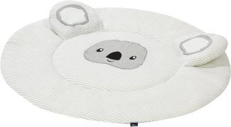 Alvi Krabbeldecke rund Koala gray 3D mit Ohren