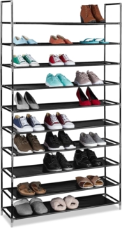 2 x Schuhregal 50 Paar Schuhe schwarz