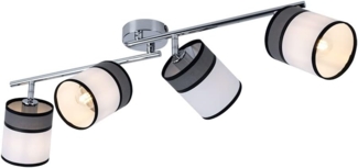 Wohnzimmerleuchte, Spots flexibel, Stoff, L 88cm, DAVIE