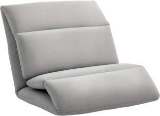 HOMCOM Sitzkissen Relaxsessel, Bodensofa Bodenstuhl mit Verstellbarer Lehne, Grau, 5 verschiedene Neigungswinkel der Rückenlehne