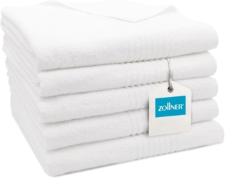 ZOLLNER Badetücher, Walkfrottier (5-St), 100x150 cm, 100% Baumwolle, vom Hotelwäschespezalisten