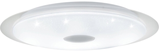 Eglo 98219 LED Deckenleuchte MORATICA-A weiß, transparent weiß, silber Ø57cm H:7,5cm