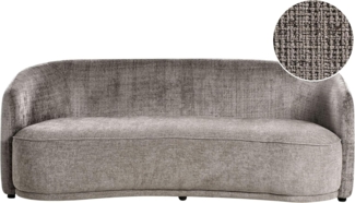 ROSET Stoff Braun 3-Sitzer