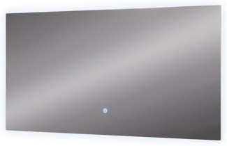 Badezimmerspiegel Miral Glas 100 x 2.8 cm mit Backlight Beleuchtung Vicco