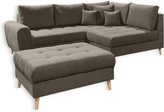 Alice Ecksofa von Ed Exciting Design – Beidseitig Bestellbares Sofa mit Hocker in Verschiedenen Farben