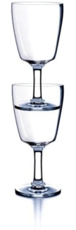 Camp4 Plastik-Weinglas aus SAN, 2er Set, 260 ml Volumen