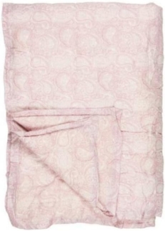 Ib Laursen - Decke Quilt Tagesdecke 170x130cm Rosa Malve Weiß Blumen 19213-38