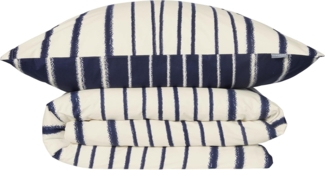 Schiesser Bettwäscheset Wesley - Renforcé - 2-teilig - 135 x 200 cm - Blau