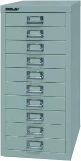 Bisley MultiDrawer™, 29er Serie, DIN A4, 10 Schubladen, Farbe lichtgrau