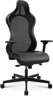 Topstar Bürostuhl Gamingstuhl Sitness RS Sport Plus Continental Kunstleder inkl. Armlehnen rot/schwarz Schwarze Naht