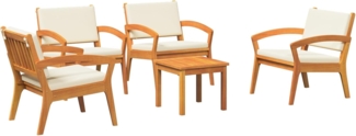 vidaXL Bistrogarnitur 5 pcs Braun 45 x 45 x 38cm Massivholz Akazie 3328619