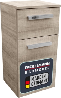 Fackelmann A-VERO Unterschrank 35 cm, Anzahl Schubladen: 1, Anzahl Türen: 1, Graueiche