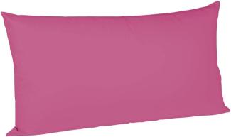 Fleuresse Mako-Satin-Kissenbezug uni colours cassis 4512 40x80 cm