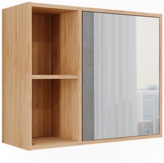 Vicco Badspiegelschrank Bambus 54 x 44.5 cm mit Spiegel, Lucie