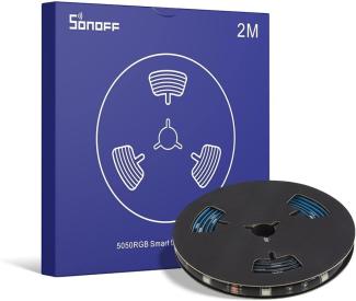 Sonoff M0802040001 Universalstreifenleuchte Indoor/Outdoor Balkon Badezimmer Schlafzimmer Esszimmer Schwarz Acrylnitril-Butadien-Styrol (ABS) IP65