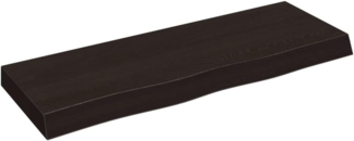 Waschtischplatte Dunkelgrau 80x30x(2-6) cm Massivholz Behandelt 3156211