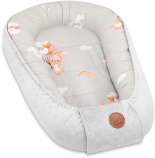 Warmes Nestchen Baby 90x50 cm - Kuschelnest Neugeborene Nestchen Winter/Herbst Kokon Babynest Kaninchen