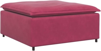 vidaXL Modulares Sofa Fußhocker-Modul Weinrot 100x100x48 cm 4104493