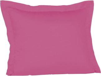 Fleuresse Mako-Satin-Kissenbezug uni colours cassis 4512 35 x 40 cm