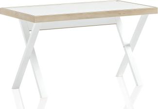 Cilek Schreibtisch X-Leg Arbeitsplatz 76 x 130 cm Kinderschreibtisch Jugendschreibtisch White Oak