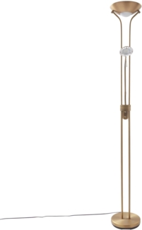 Lindby Stehlampe Josefin, LED, Metall, Bronze warmweiß IP20, 1x17 W LED + 1x5 W LED, warmweiß