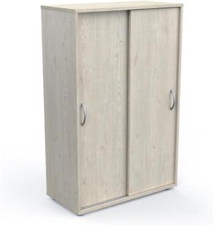 Wäscheschrank >Nexty< in Topanga Eiche aus Holzwerkstoff - 68x106x33cm (BxHxT)