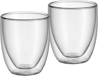 WMF Kult doppelwandige Cappuccino Gläser Set 2-teilig