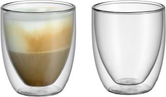 WMF Gläser-Set Kult Coffee, Glas, doppelwandige Ausführung mit Thermoeffekt