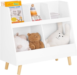 SoBuy Kinderregal mit 5 Fächern, weiß