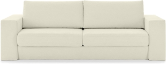 LOOKS by Wolfgang Joop Looks V-1 Designer Sofa mit Hockern, 2 Sitzer Couch, Funktionssofa, weiß, Sitzbreite 200 cm