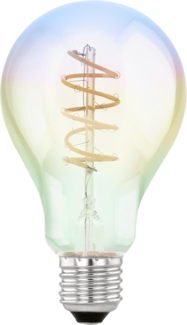 Eglo 110205 LED Filament Leuchtmittel E27 1X4W Decorative Spirale irisierend L:13cm Ø:7. 5cm 2000K 200lm dimmbar