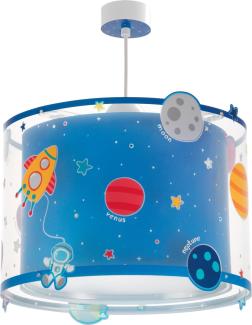 Dalber kinderlampe Pendelleuchte Hängelampe Planets Planeten Raum, 33 x 33 x 25 cm, Blau