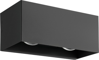 Eglo 900292 Wandleuchte LESMO schwarz LED 4X2,2W L:24cm B:11. 5cm H:10. 5cm IP44 3000K